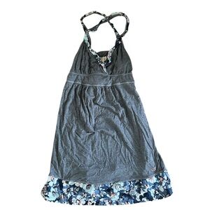 Hollister Y2K Gray Baby Doll Tank Top Tunic Shirt Dress Size Medium